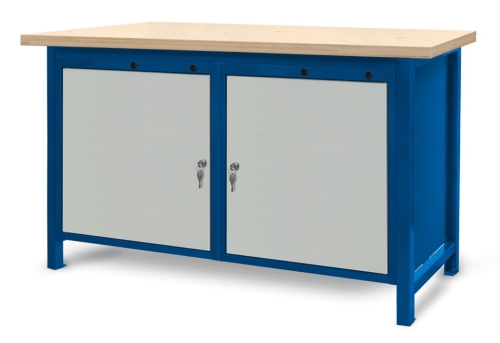Stół warsztatowy 150 cm, 2 szafki, kod: J22010