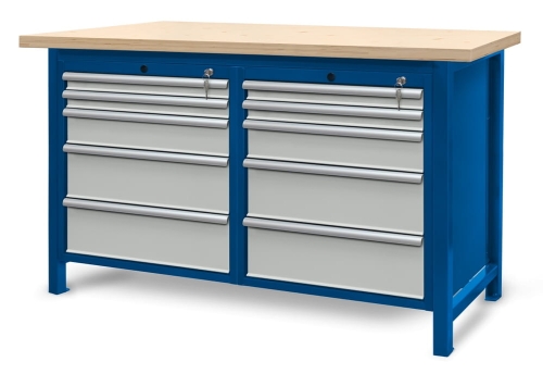 Stół warsztatowy 150 cm, 10 szuflad, kod: J22013
