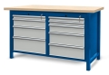 Stół warsztatowy 150 cm, 9 szuflad, kod: J22014