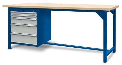 Stół warsztatowy 210 cm, 5 szuflad, kod: J22104