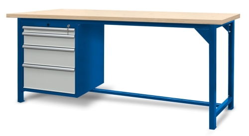 Stół warsztatowy 210 cm, 4 szuflady, kod: J22105