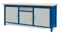 Stół warsztatowy 210 cm, 3 szafki i 2 szuflady, kod: J22123