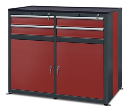 Szafka warsztatowa, 4 szuflady, 2 schowki, kod: J22273