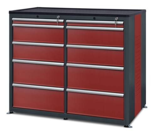 Szafka warsztatowa, 10 szuflad, kod: J22276