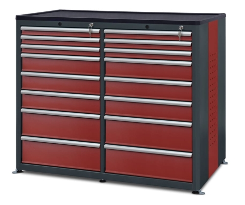 Szafka warsztatowa, 16 szuflad, kod: J22277