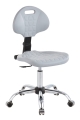 Krzesło laboratoryjne K1 szare, kółka lub stopki