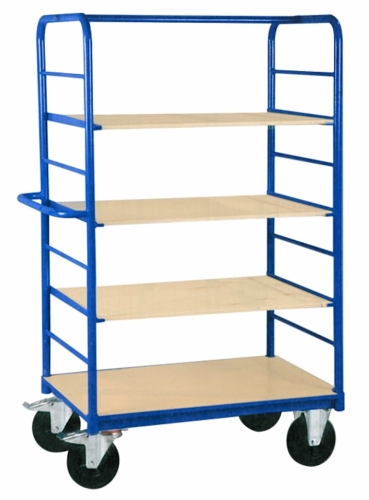 Wózek transportowy półkowy, 1110x700 czteropółkowy, kod: J12316