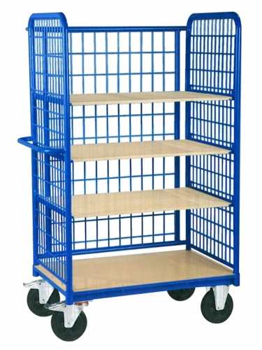 Wózek transportowy półkowy, 960x610 czteropółkowy, kod: J12317