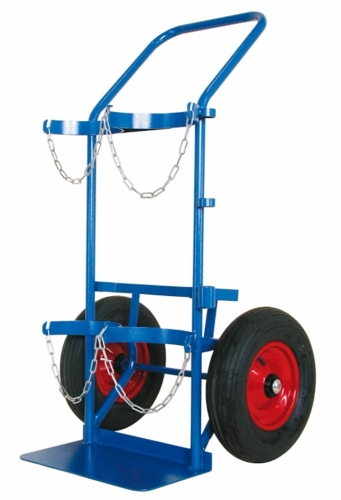 Wózek spawalniczy do dwóch butli z gazami technicznymi, kod: J11002