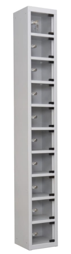 Szafa skrytkowa PLEXI, 10 schowków, 250x1805x250, kod: J24502