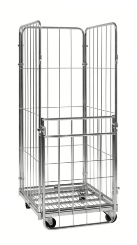 Wózek kontenerowy, siatkowy KONGAMEK, nośność 400 kg, kod: K72801