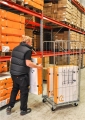 Wózek kontenerowy, siatkowy KONGAMEK, nośność 400 kg, kod: K7280 2