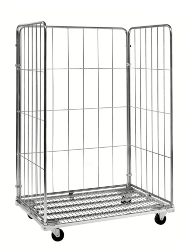 Wózek kontenerowy, siatkowy KONGAMEK, nośność 400 kg, kod: K1208