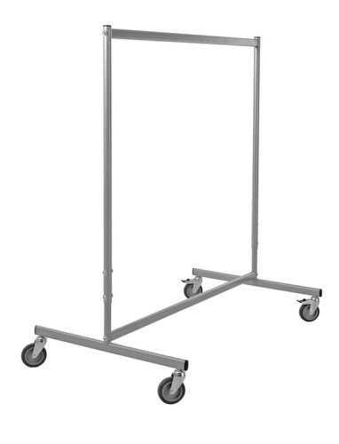 Mobilny stojak na ubrania KONGAMEK, z regulowaną wysokością, kod: K1135