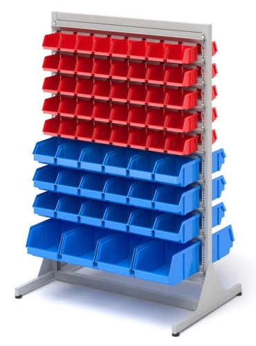 Regał z pojemnikami, 124 pojemniki, kod: TMSWD1
