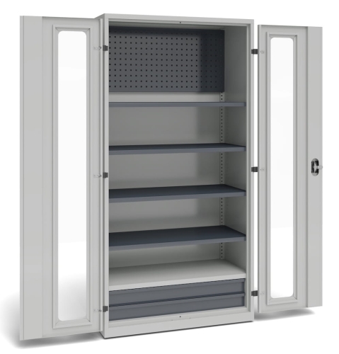 Szafa narzędziowa, 5 półek, 2 szuflady, 2000x1020x500, kod: TM45S