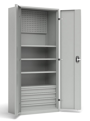 Szafa narzędziowa, 4 szuflady, 3 półki, 2000x1020x435, kod: TM24SS