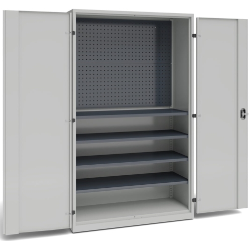 Szafa narzędziowa, 4 półki, 2 panele perforowane, 2000x1020x500, kod: TM24PS