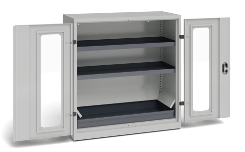 Szafka warsztatowa z wanną ociekową, 2 półki, kod: TM2CWS