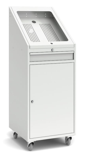 Szafa na komputer z monitorem LCD, na kółkach, kod: TMSZK1L