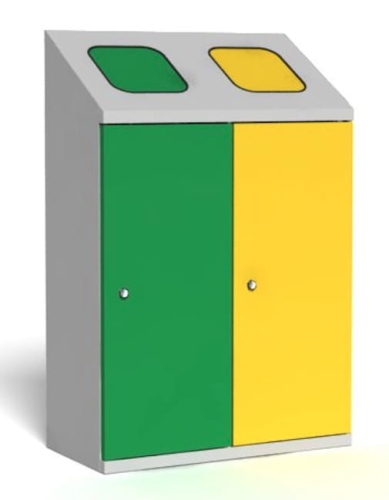 Kosz do segregacji śmieci, 2x70-120L, kod: TMPSO2 1