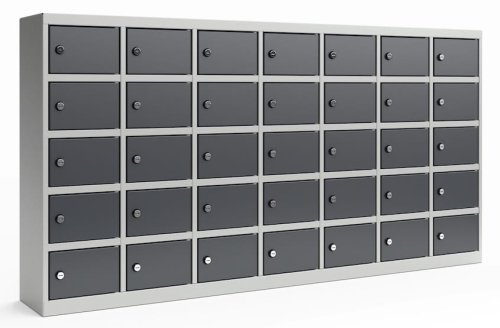 Szafa skrytkowa, 35 schowków, 780x1500x220, kod: TM1499K7