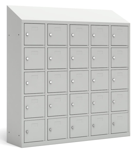 Szafa skrytkowa, 25 schowków, 1280x1235x300, kod: TM1235K5