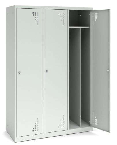 Szafa ubraniowa BHP, 3 schowki, kod: TM1185K3