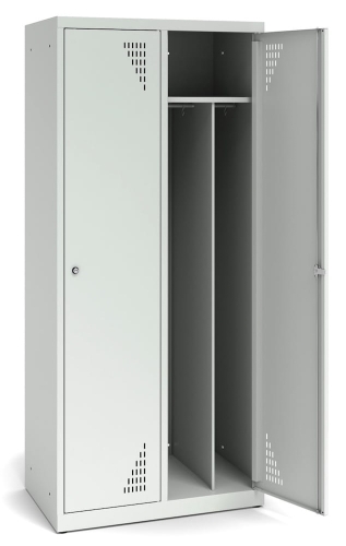 Szafa ubraniowa BHP, 2 schowki, kod: TMM800K2