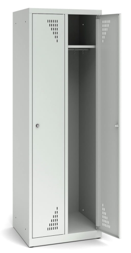 Szafa ubraniowa BHP, 2 schowki, kod: TM600K2 1