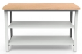 Stół warsztatowy 150 cm, 2 półki, kod: MWS202