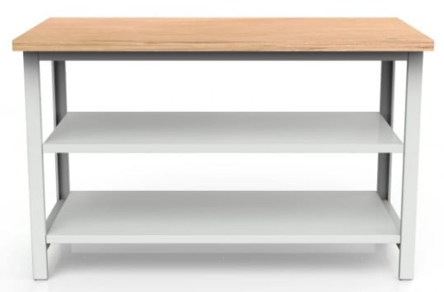 Stół warsztatowy 150 cm, 2 półki, kod: MWS202