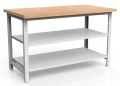 Stół warsztatowy 150 cm, 2 półki, kod: MWS202 1