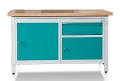 Stół warsztatowy 150 cm, 2 szafki, szuflada, kod: MWS206 2