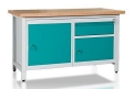 Stół warsztatowy 150 cm, 2 szafki, szuflada, kod: MWS206 3