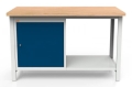 Stół warsztatowy 150 cm, szafka i półka, kod: MWS209