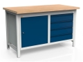 Stół warsztatowy 150 cm, szafka, 4 szuflady, kod: MWS213 1
