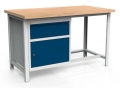 Stół warsztatowy 150 cm, szafka, szuflada, kod: MWS214 1