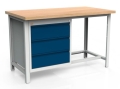 Stół warsztatowy 150 cm, 3 szuflady, kod: MWS218 1