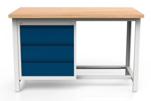 Stół warsztatowy 150 cm, 3 szuflady, kod: MWS218