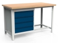 Stół warsztatowy 150 cm, 4 szuflady, kod: MWS221 1
