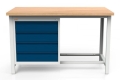 Stół warsztatowy 150 cm, 4 szuflady, kod: MWS221