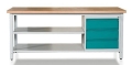 Stół warsztatowy 200 cm, 3 szuflady, 2 półki, kod: MWS305 2