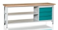 Stół warsztatowy 200 cm, 3 szuflady, 2 półki, kod: MWS305 3