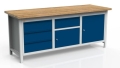 Stół warsztatowy 200 cm, 2 szafki, 4 szuflady, kod: MWS309 1