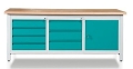 Stół warsztatowy 200 cm, szafka, 7 szuflad, kod: MWS310 3