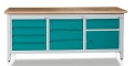 Stół warsztatowy 200 cm, szafka, 8 szuflad, kod: MWS311 3