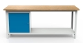 Stół warsztatowy 200 cm, szafka, półka, kod: MWS312 2