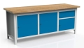 Stół warsztatowy 200 cm, 3 szafki, szuflada kod: MWS318 1