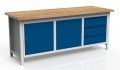 Stół warsztatowy 200 cm, 2 szafki, 3 szuflady, kod: MWS319 4
